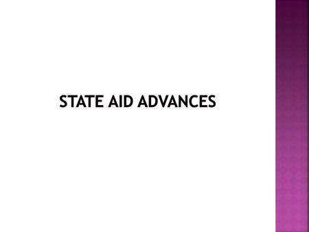  M.S. 162.08, Subd 5, 6 & 7 provides for counties to make advances from future year’s allocations to expedite construction  Threshold is determined.