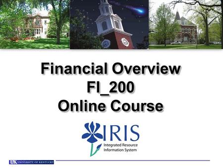 Financial Overview FI_200 Online Course Financial Overview FI_200 Online Course.