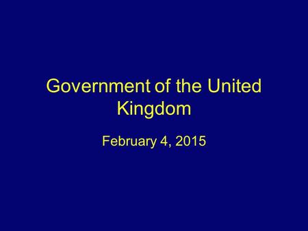 Government of the United Kingdom