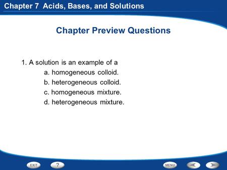 Chapter Preview Questions