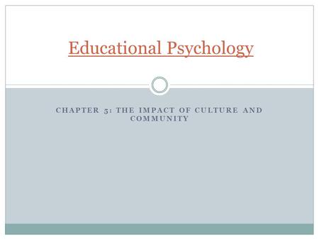 Educational Psychology