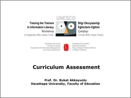 Curriculum Assessment