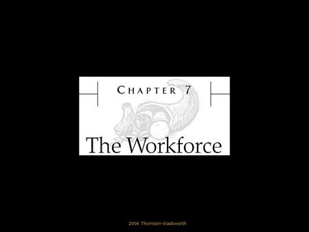 © 2006 Thomson-Wadsworth. Learning Objectives Describe different categories of workers. Differentiate between regular employees and contingent workers.