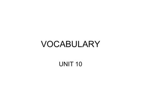 VOCABULARY UNIT 10. PEACHES honey CARROT meat.