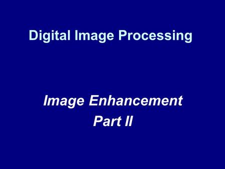 Digital Image Processing