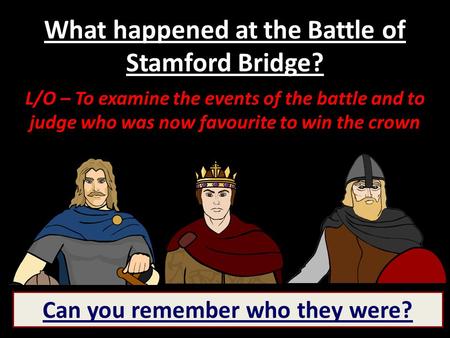 What happened at the Battle of Stamford Bridge?