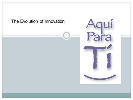 The Evolution of Innovation. Current Status Welcome The Innovations Exchange helps you solve problems, improve health care quality, and reduce disparities.