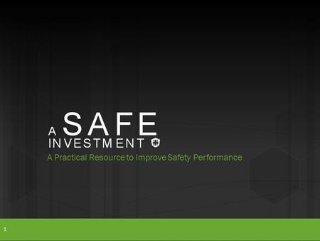 A Practical Resource to Improve Safety Performance 1.