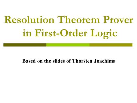 Resolution Theorem Prover in First-Order Logic