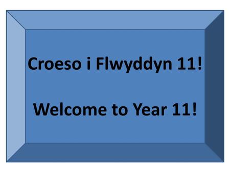 Croeso i Flwyddyn 11! Welcome to Year 11!. Amcan Heddiw To get ourselves set up for the Literature course.