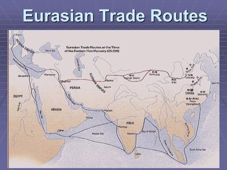 Eurasian Trade Routes.