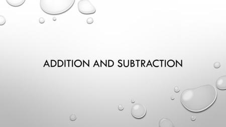 ADDITION AND SUBTRACTION. NUMBER VALUE 0 TO 9 SIMPLE SET UNDERSTANDING CONCEPT OF A DIGIT MAKING EQUAL SETS AND NUMBERS USING = TO COMPARE NUMBERS AND.