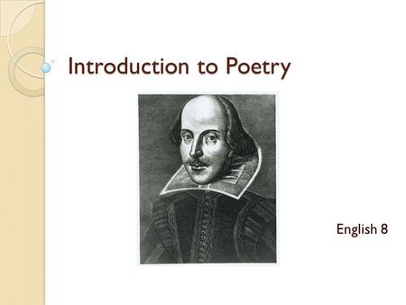 Introduction to Poetry