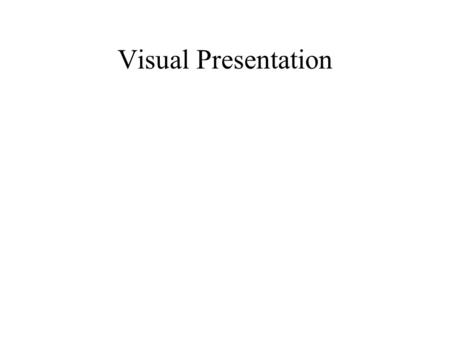 Visual Presentation. For categorical data, pie charts can be effective in their simplicity for portraying relative frequencies. Pie chart to show percentages.