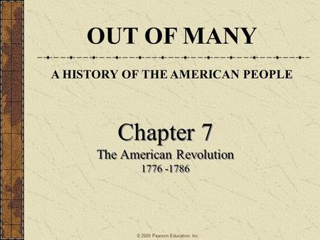 A HISTORY OF THE AMERICAN PEOPLE