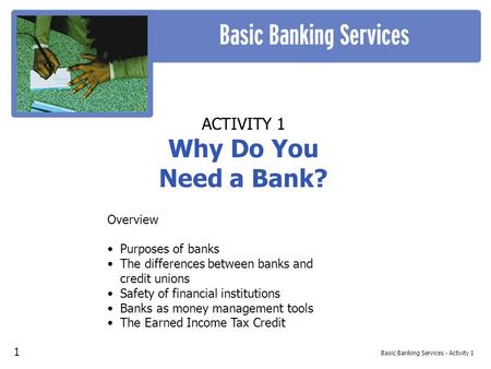 Basic Banking Services - Activity 1