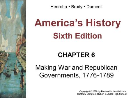 America’s History Sixth Edition