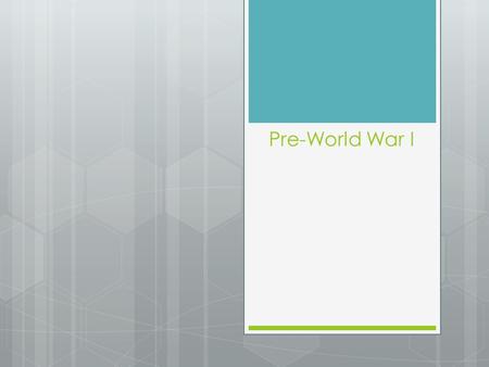 Pre-World War I. Progress in Invention  Light Bulb  Phonograph  Telegraph  Samuel Morse  Telephone  Alexander G. Bell  Radio  Guglielmo Marconi.