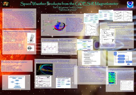 Paul T.M. Loto’aniu 1,2 and H.J. Singer 1 NOAA Space Environment Center 1 CIRES, University of Colorado 2 Paul T.M. Loto’aniu 1,2 and H.J. Singer 1 NOAA.