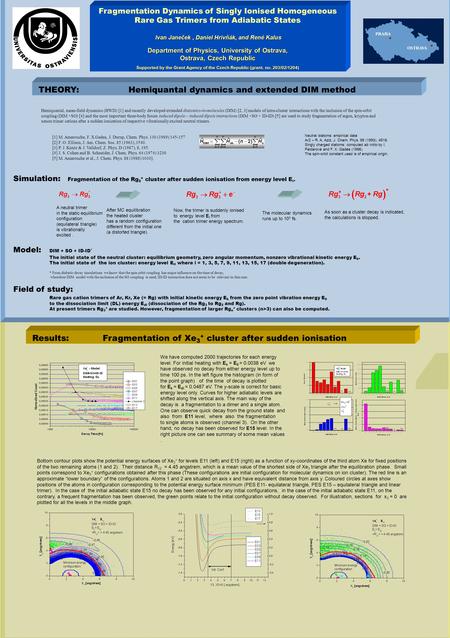 Ivan Janeček, Daniel Hrivňák, and René Kalus Department of Physics, University of Ostrava, Ostrava, Czech Republic Supported by the Grant Agency of the.