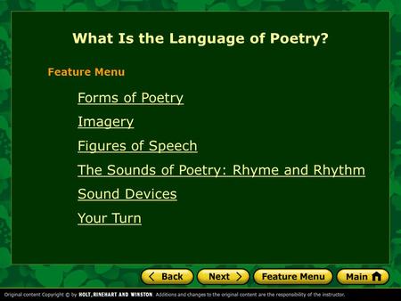 What Is the Language of Poetry?