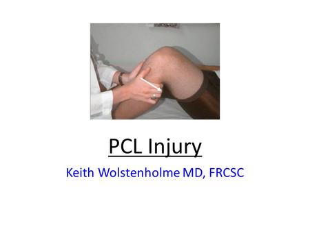 Keith Wolstenholme MD, FRCSC