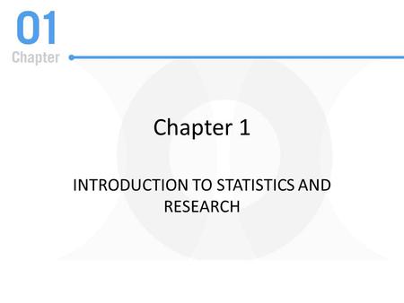 Introduction to Statistics and Research