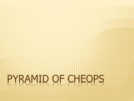 A pyramid is a structure which shape is roughly that of a pyramid in the geometric sense; that is, its outer surfaces are triangular and converge to a.