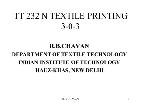 TT 232 N TEXTILE PRINTING 3-0-3