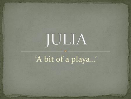 ‘A bit of a playa…’. PURPOSE: Used as a contrast to the Duchess -Both are with people they want (has true feelings for the Cardinal) “You have prevailed.