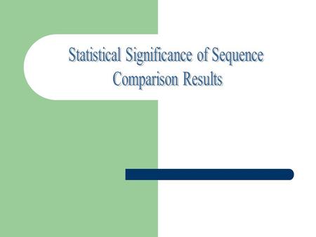 OUTLINE Scoring Matrices Probability of matching runs Quality of a database match.