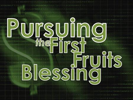 1. He will protect your increase as you walk in His will 22You shall celebrate the Feast of Weeks, that is, the first fruits of the wheat harvest,