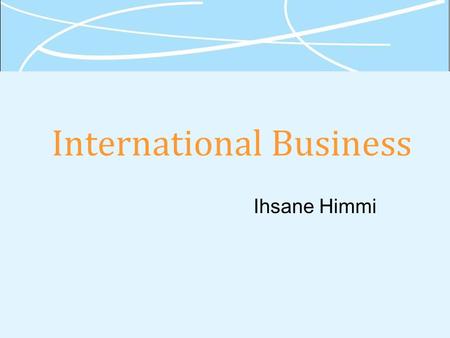 International Business