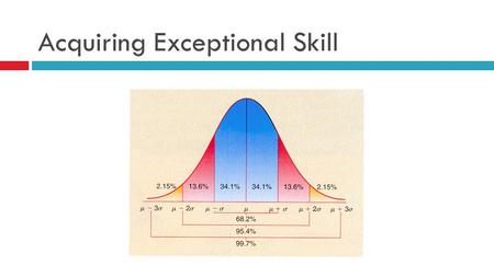 Acquiring Exceptional Skill. Outliers are Born “I believe…that if the ‘eminent’ men of any period, had been changelings when babies, a very fair proportion.