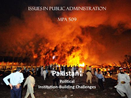 Challenges to institution-building