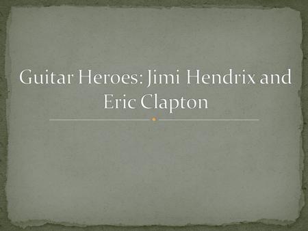 The most original, inventive, and influential guitarist of the rock era The most prominent African American rock musician of the late 1960s His early.