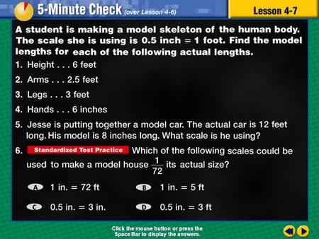 Transparency 7 Click the mouse button or press the Space Bar to display the answers.