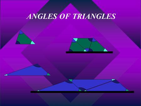 ANGLES OF TRIANGLES HEXAHEDRON: This is your standard cube, but Hex comes from the Greek meaning six.  About the only fascinating thing about this.