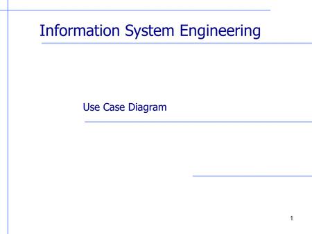 Information System Engineering