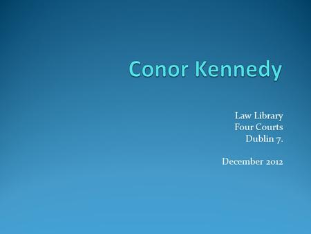 Law Library Four Courts Dublin 7. December 2012. Types of Appeal Conventional – S.933 – Assessment is excessive Specific - S.955 - Time limits S.195 -