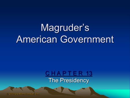 Magruder’s American Government