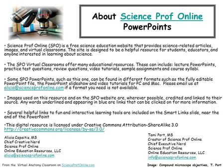 About Science Prof Online PowerPoints