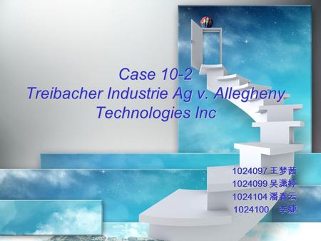 Case 10-2 Treibacher Industrie Ag v. Allegheny Technologies Inc