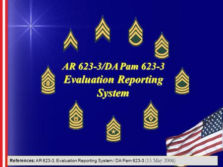 AR 623-3/DA Pam Evaluation Reporting System