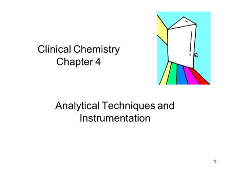 Clinical Chemistry Chapter 4