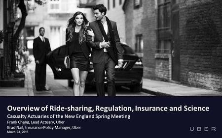 Overview of Ride-sharing, Regulation, Insurance and Science