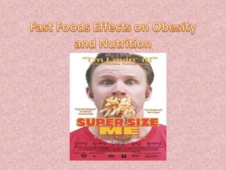 Fast Food Survey *Circle the following answers that you agree most with. Fast Food On Average I eat out about: I never eat out 1-3 times a week 3-6.