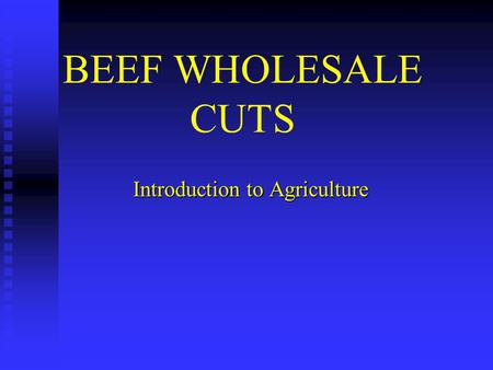 Introduction to Agriculture