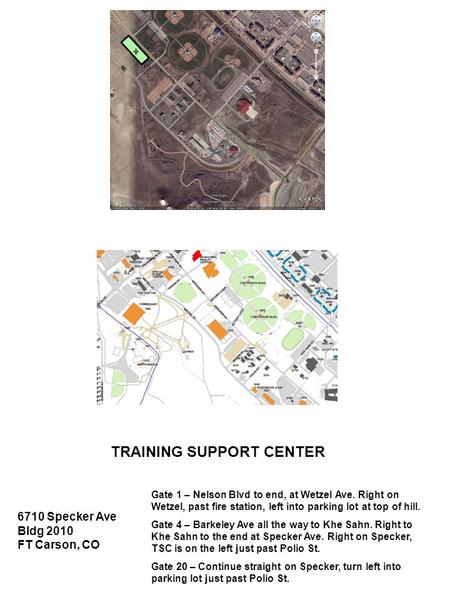 Gate 1 – Nelson Blvd to end, at Wetzel Ave. Right on Wetzel, past fire station, left into parking lot at top of hill. Gate 4 – Barkeley Ave all the way.