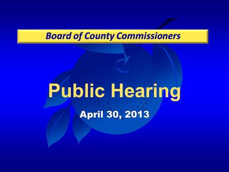 Public Hearing April 30, 2013. Case:LUPA-12-03-065 Project:Universal Boulevard PD LUPA (a.k.a. “U.S.I. South Campus PD”) Applicant:Jay R. Jackson District:6.